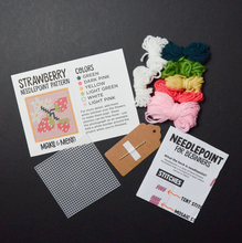 Load image into Gallery viewer, Strawberry Patch Needlepoint Kit