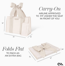 Load image into Gallery viewer, Case-Mate Latte Gingham Bow Jelly Tote