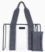 Load image into Gallery viewer, Case-Mate Navy Gingham Jelly Tote