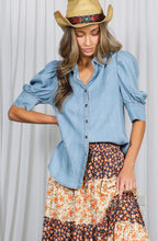 Load image into Gallery viewer, Denim Top