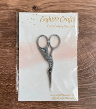 Load image into Gallery viewer, Stork Embroidery Scissors
