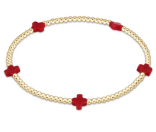 Load image into Gallery viewer, Enewton Signature Cross Gold Pattern 2mm Bead Bracelet