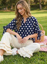 Load image into Gallery viewer, Polka Dot V-Neck