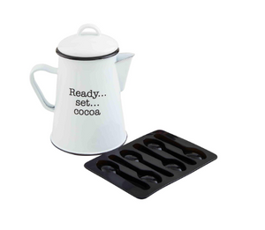 Cocoa Pitcher & Spoon Mold Set
