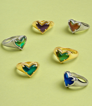 Load image into Gallery viewer, Kendra Scott Framed Ari Heart Band Mood Ring