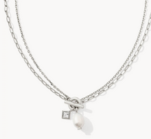 Load image into Gallery viewer, Kendra Scott Eve Multi Strand Necklace in White Pearl