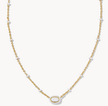 Load image into Gallery viewer, Kendra Scott Mini Elisa Framed Pendant Necklace in Gold