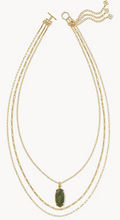 Load image into Gallery viewer, Kendra Scott Elle Bamboo Framed Triple Chain Necklace