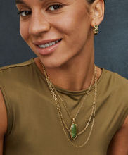 Load image into Gallery viewer, Kendra Scott Elle Bamboo Framed Triple Chain Necklace