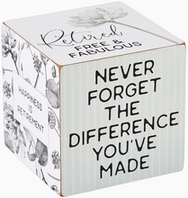 Load image into Gallery viewer, Retirement Quote Cube
