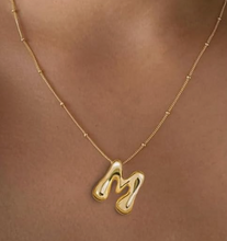 Load image into Gallery viewer, Bubble Letter Necklaces