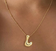 Load image into Gallery viewer, Bubble Letter Necklaces