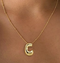 Load image into Gallery viewer, Bubble Letter Necklaces