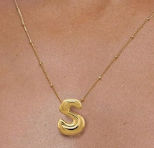 Load image into Gallery viewer, Bubble Letter Necklaces