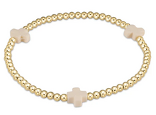 Load image into Gallery viewer, Enewton Signature Cross Gold Pattern 2mm Bead Bracelet