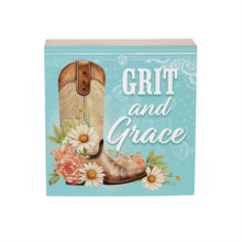 Load image into Gallery viewer, Grit & Grace Block Sign