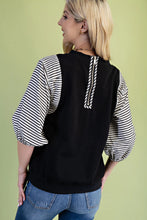 Load image into Gallery viewer, Striped Puff Sleeve Top