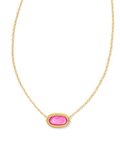 Load image into Gallery viewer, Kendra Scott Elisa Ridge Frame Pendant Necklace in Gold