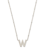 Load image into Gallery viewer, Kendra Scott Silver Letter Pendant Necklace