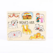 Load image into Gallery viewer, Puzzle Wood Peg Noah's Ark