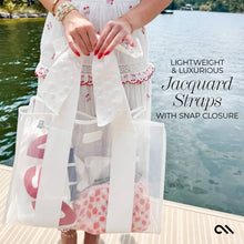Load image into Gallery viewer, Case-Mate Ivory Pearl Bow Jelly Tote Bag