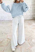 Load image into Gallery viewer, Khaki Polka Dot Patchwork Set