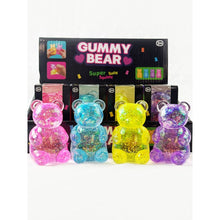 Load image into Gallery viewer, Glittered Gummy Bear Squishy Toy