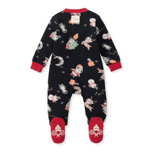Load image into Gallery viewer, Christmas In The Cosmos Organic Cotton Sleep & Play Footed