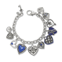 Load image into Gallery viewer, Brighton One Heart Link Charm Bracelet