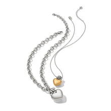 Load image into Gallery viewer, Brighton Interlok Knot Large Heart Necklace