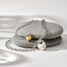 Load image into Gallery viewer, Brighton Interlok Knot Large Heart Necklace