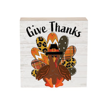Load image into Gallery viewer, Give Thanks Wood Plock