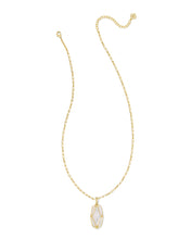 Load image into Gallery viewer, Kendra Scott Elle Lattice Frame Large Long Pendant Necklace