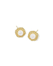 Load image into Gallery viewer, Gabriella Pearl Stud Earrings