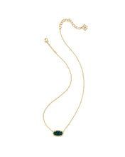 Load image into Gallery viewer, Kendra Scott Gold Elisa Necklace in Night Opal