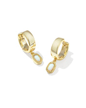 Load image into Gallery viewer, Kendra Scott Mini Ellie Wide Huggie Gold Earring