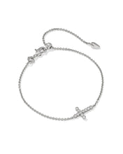 Load image into Gallery viewer, Kendra Scott Cross Crystal Delicate Chain Bracelet