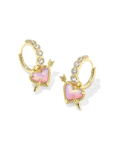 Load image into Gallery viewer, Kendra Scott Ari Heart Arrow Huggie Earring