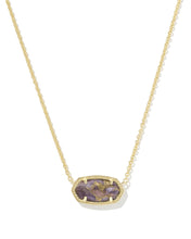 Load image into Gallery viewer, Kendra Scott Elisa Pendant Necklace in Gold Bronze Veined Amethyst