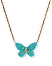 Load image into Gallery viewer, Kendra Scott Dolly Parton Enamel Butterfly Pendant Necklace