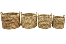 Load image into Gallery viewer, Natural Water Hyacinth Wicker Basket