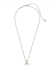 Load image into Gallery viewer, Kendra Scott Silver Letter Pendant Necklace