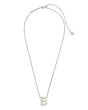 Load image into Gallery viewer, Kendra Scott Silver Letter Pendant Necklace