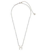 Load image into Gallery viewer, Kendra Scott Silver Letter Pendant Necklace