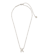Load image into Gallery viewer, Kendra Scott Silver Letter Pendant Necklace