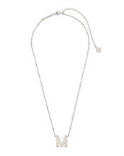Load image into Gallery viewer, Kendra Scott Silver Letter Pendant Necklace