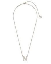 Load image into Gallery viewer, Kendra Scott Silver Letter Pendant Necklace