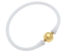 Load image into Gallery viewer, Bali Gold Bead Silicone Bracelet