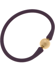 Load image into Gallery viewer, Bali Gold Bead Silicone Bracelet