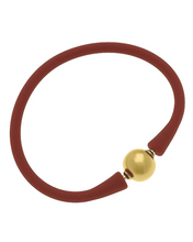 Load image into Gallery viewer, Bali Gold Bead Silicone Bracelet
